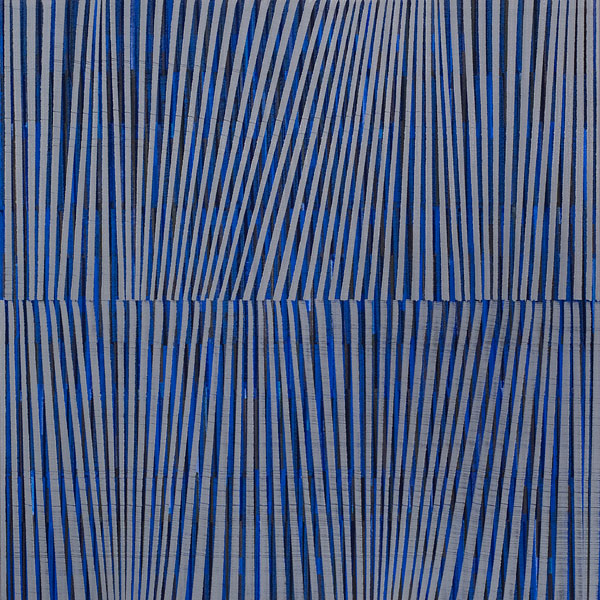 Nikola Dimitrov, KlangRaumBlau, 2015, Pigmente, Bindemittel, Lösungsmittel auf Leinwand, 70 x 70 cm