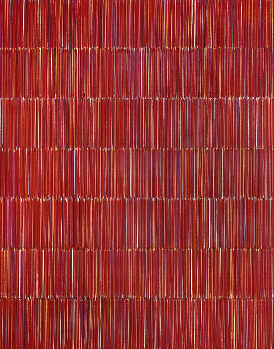 Nikola Dimitrov, Komposition II, 2016, Pigmente, Bindemittel, Lösungsmittel auf Leinwand, 140 x 110 cm