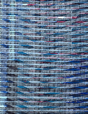 Nikola Dimitrov, Winterreise III - Erstarrung, 2013, Pigment, Bindemittel, Lösungsmittel auf Bütten, 22 x 17 cm