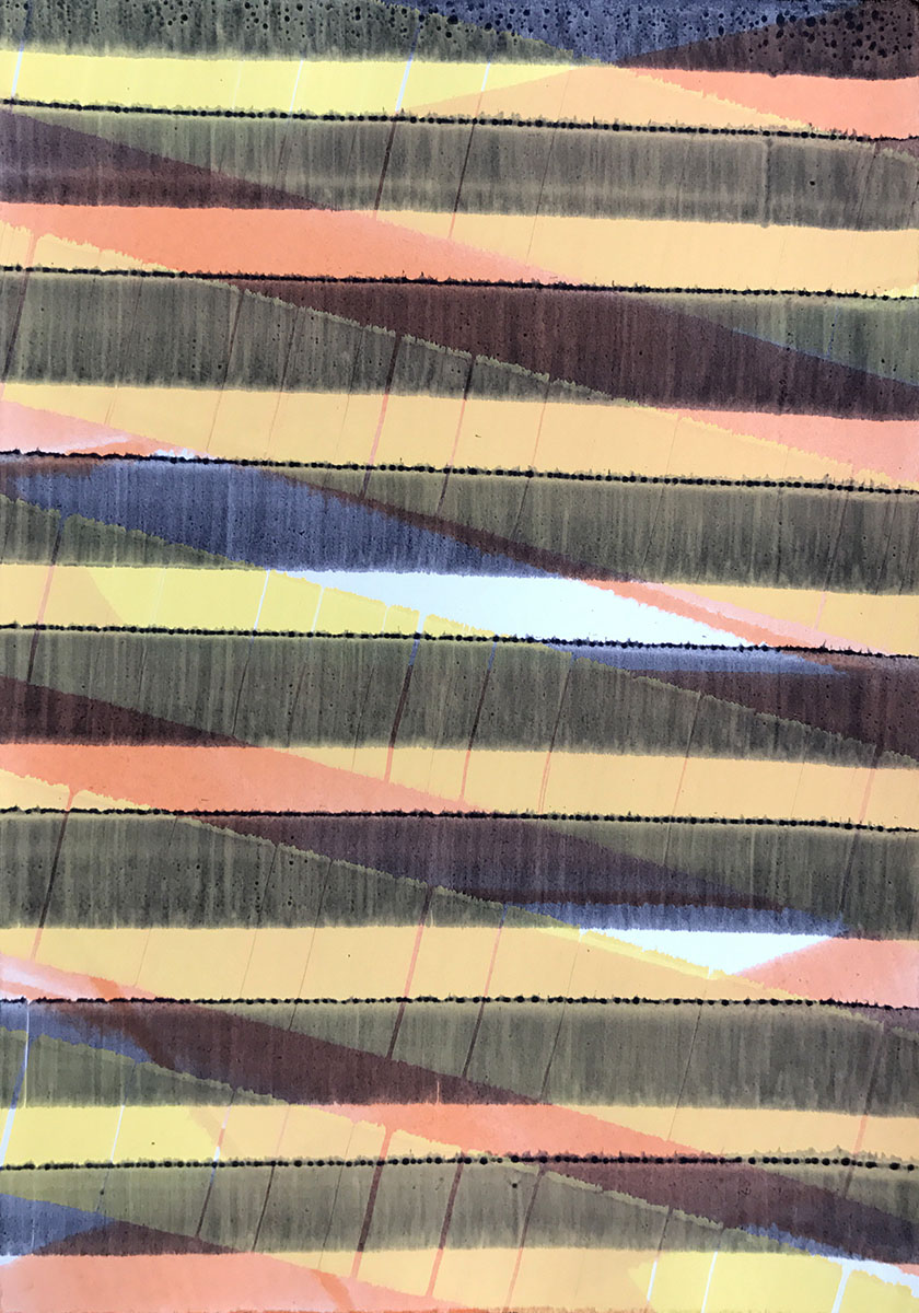 Nikola Dimitrov, Farbe, 2017, Pigmente, Bindemittel auf Bütten , 30 x 21 cm