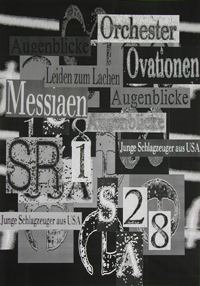 Nikola Dimitrov, Bildcollage 1980, 100 x 70 cm, Collage auf Papier