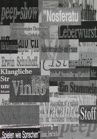 Nikola Dimitrov, Bildcollage 1993, 100 x 70 cm, Collage auf Papier