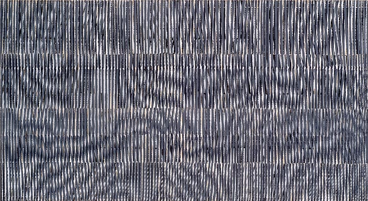 Nikola Dimitrov, Aria - Improvisation, 2012, 60 x 110 cm, Pigment, Bindemittel, Lösungsmittel auf Leinwand