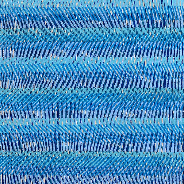 Nikola Dimitrov, FarbRaum Blau, 2014, Pigmente, Bindemittel, Lösungsmittel auf Leinwand, 40 x 40 cm
