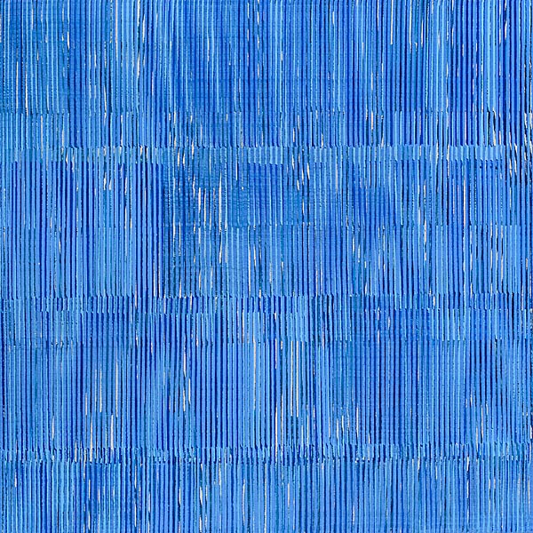 Nikola Dimitrov, FarbRaum Blau, 2014, Pigmente, Bindemittel, Lösungsmittel auf Leinwand, 70 x 70 cm