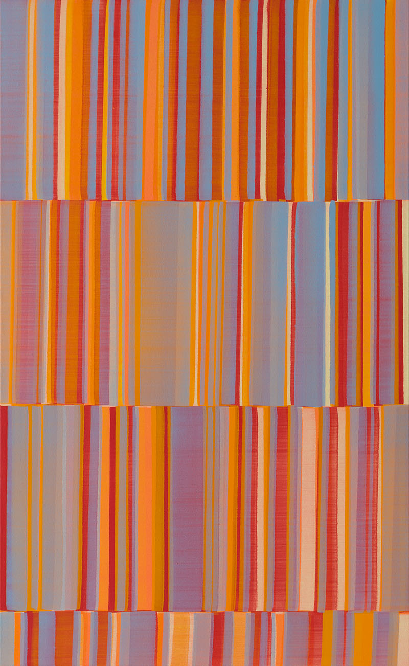 Nikola Dimitrov, KlangBild I, 2017, Pigmente, Bindemittel, Lösungsmittel auf Leinwand, 130 x 80 cm