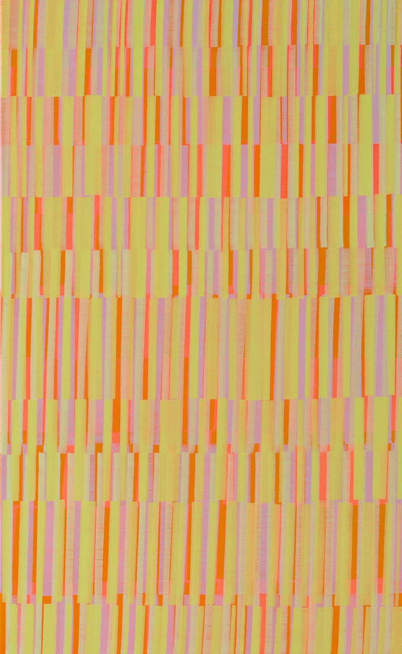 Nikola Dimitrov, KlangBild II, 2017, Pigmente, Bindemittel, Lösungsmittel auf Leinwand, 130 x 80 cm