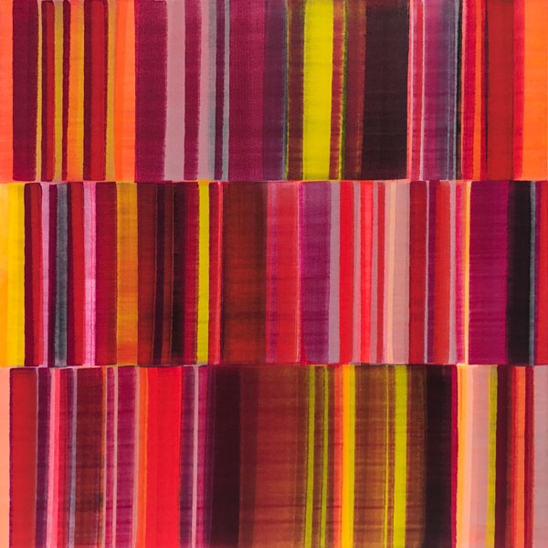 Nikola Dimitrov, FarbKlang, 2017, Pigmente, Bindemittel, Lösungsmittel auf Leinwand, 60 x 60 cm