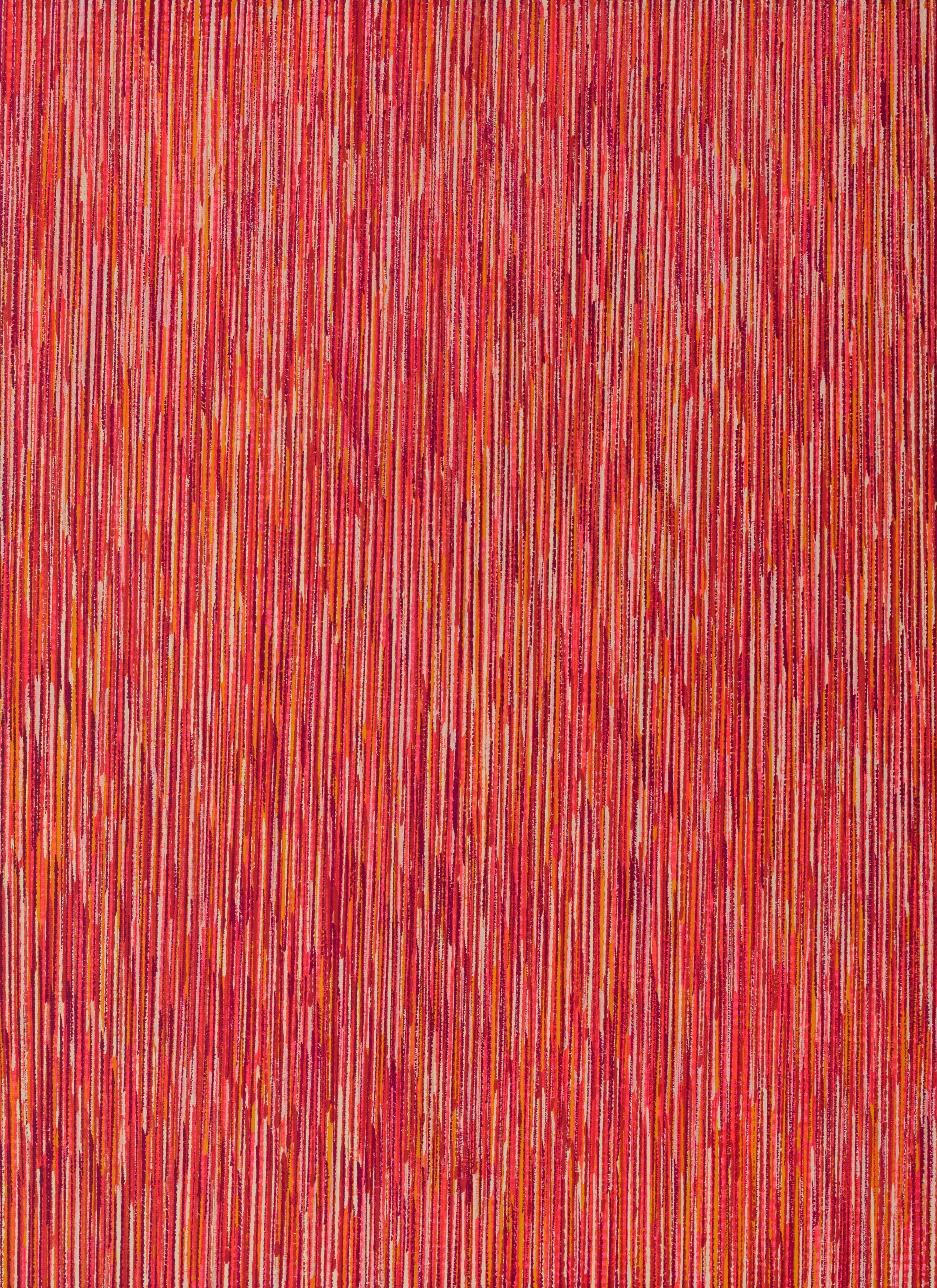 Nikola Dimitrov, Synapsen RotRaum, 2017, Pigmente, Bindemittel auf Leinwand, 110 × 80 cm