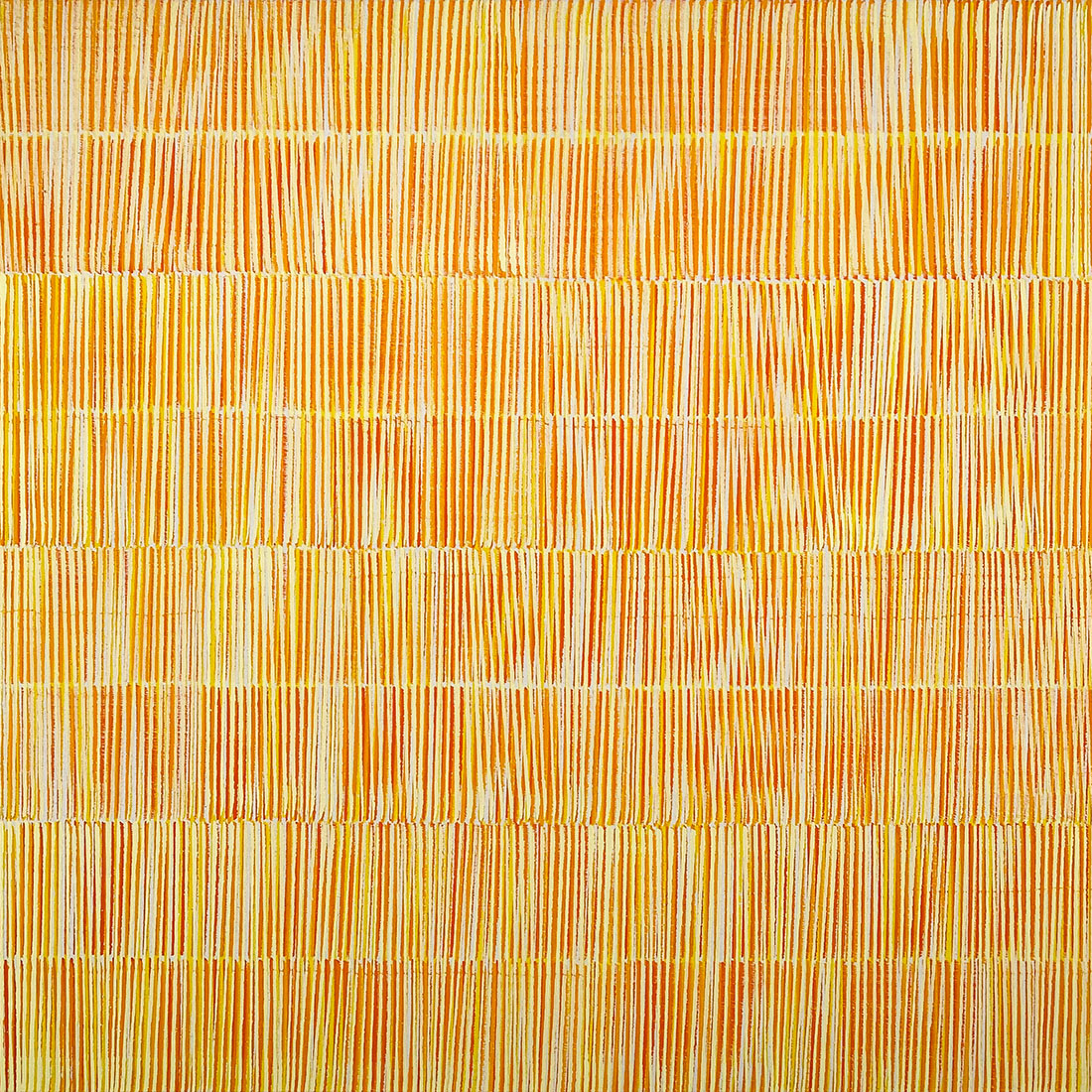 Nikola Dimitrov, FarbKlang Bewegt II, 2021, Pigmente, Bindemittel auf Leinwand, 80 × 80 cm