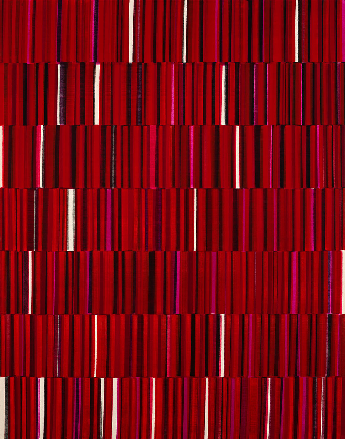 Nikola Dimitrov, KlangRaum II, 2021, Pigmente, Bindemittel auf Leinwand, 140 × 110 cm