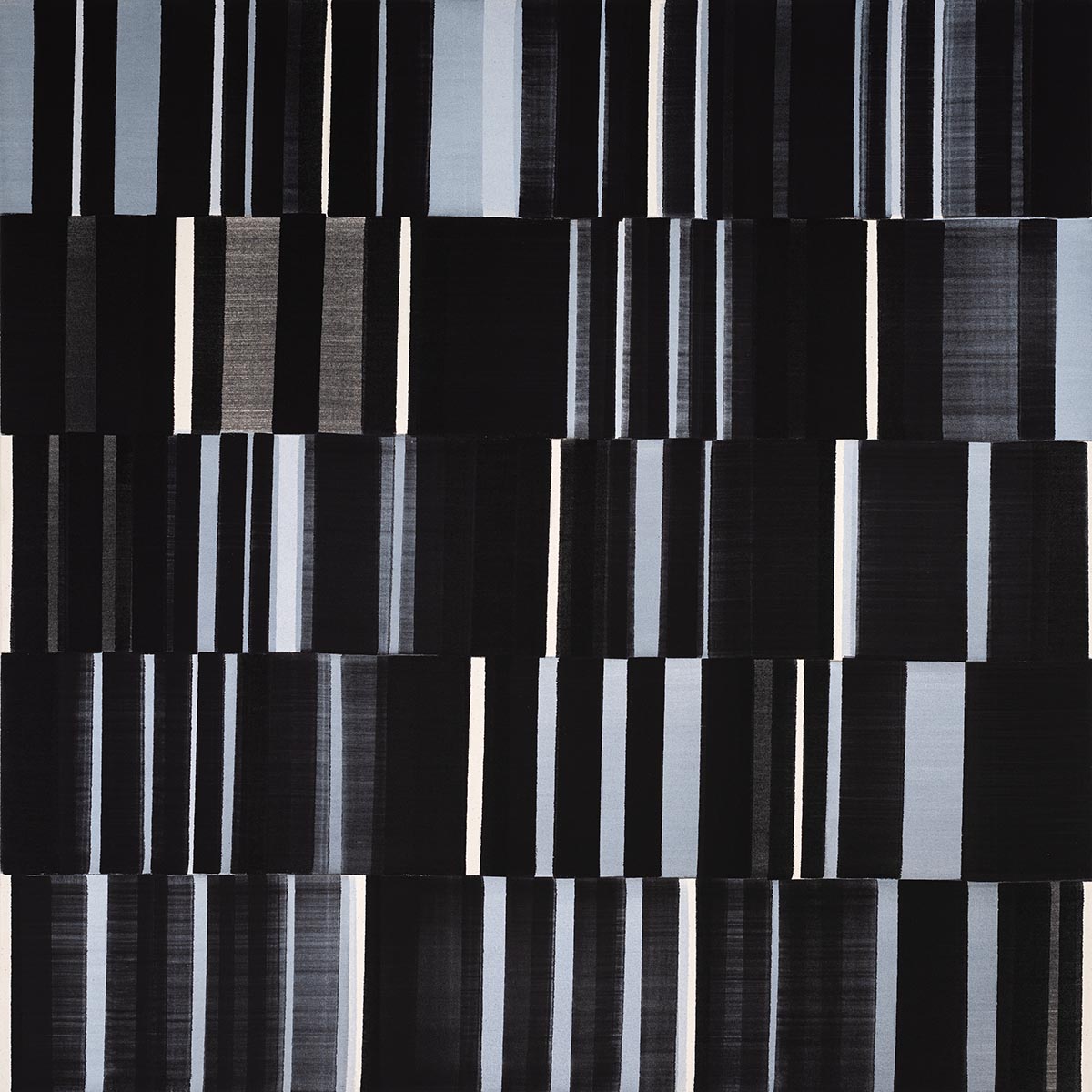 Nikola Dimitrov, NachtKlang III, 2022, Pigmente, Bindemittel auf Leinwand, 100 × 100 cm