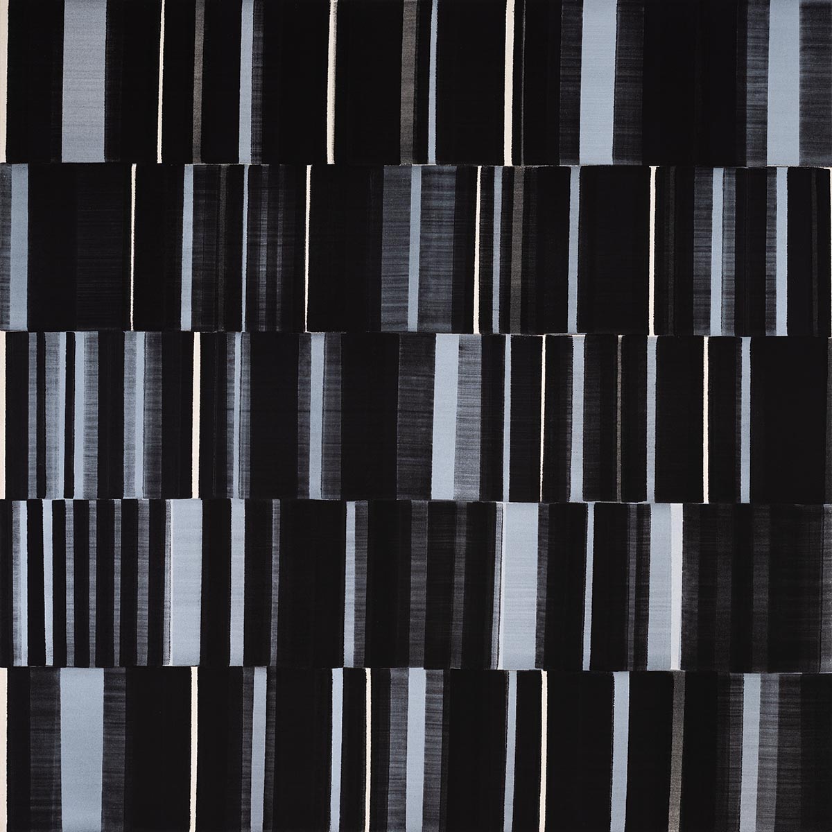 Nikola Dimitrov, NachtKlang IV, 2022, Pigmente, Bindemittel auf Leinwand, 100 × 100 cm