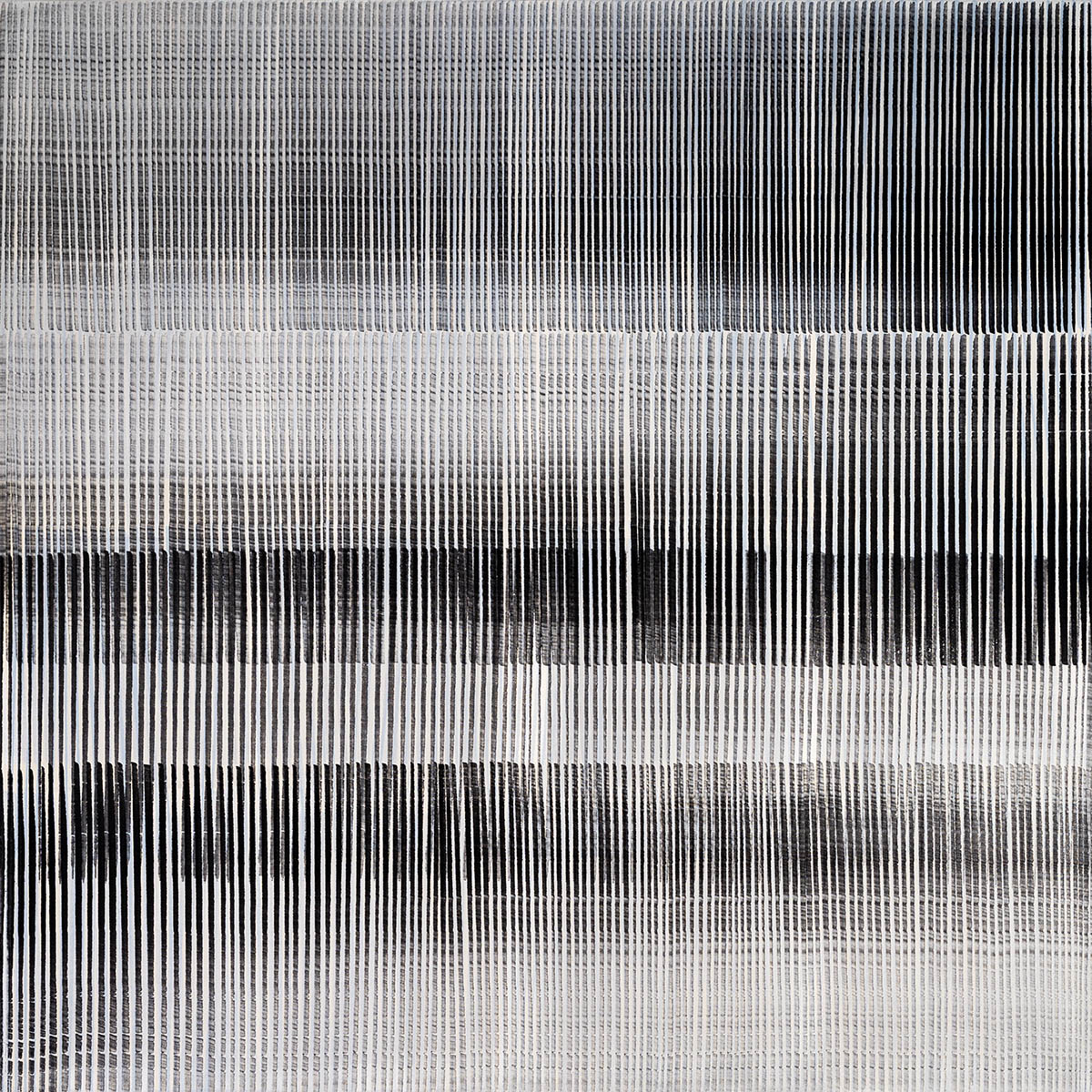Nikola Dimitrov, Cluster, 2022, Pigmente, Bindemittel auf Leinwand, 130 × 130 cm