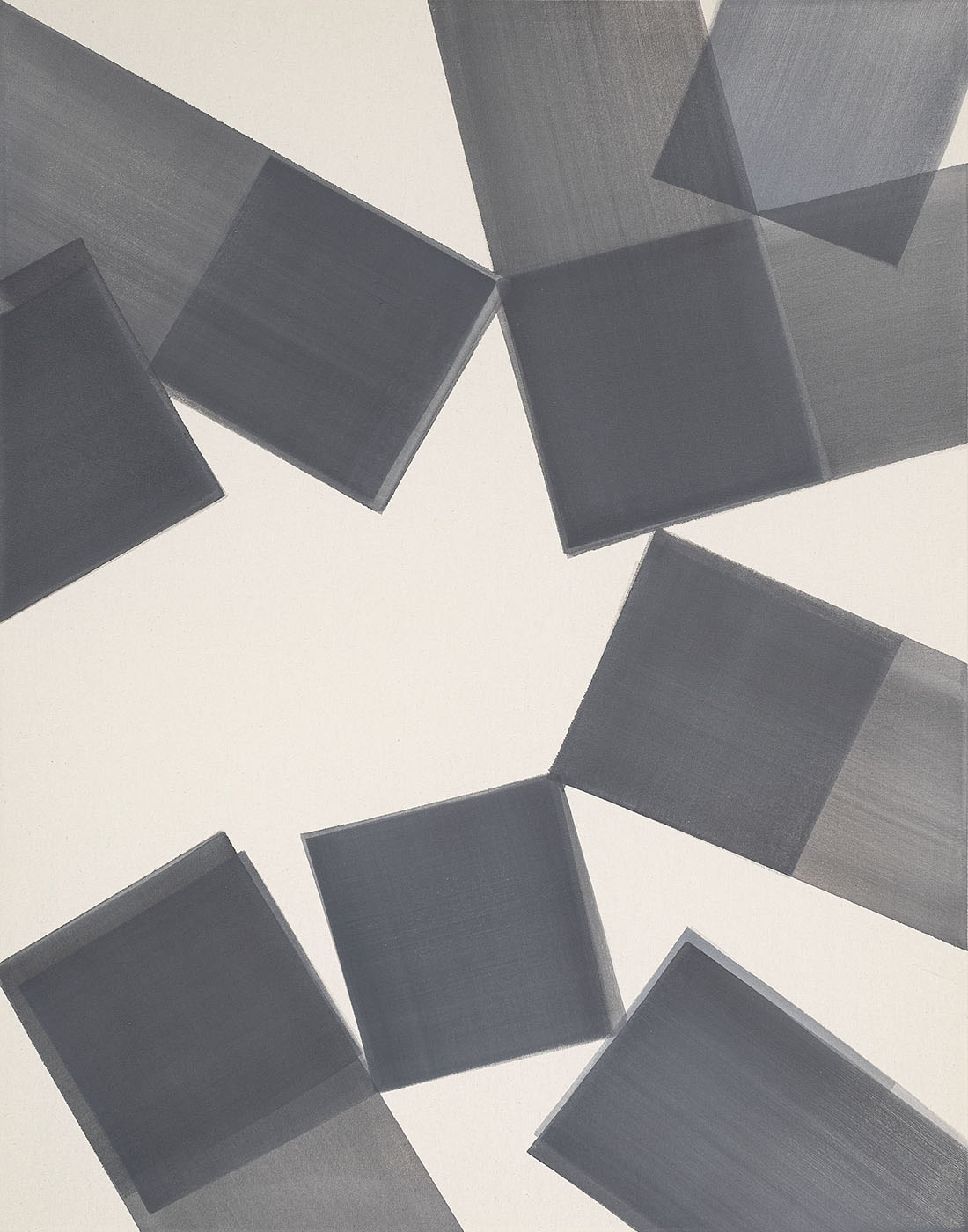 Nikola Dimitrov, Nocturne IV, 2023, Pigmente, Bindemittel auf Leinwand, 140 × 110 cm