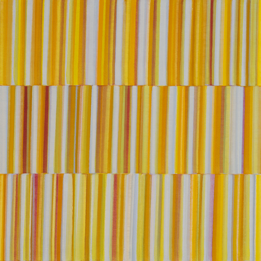 Nikola Dimitrov, DreiKlang VII, 2023, Pigmente, Bindemittel auf Leinwand, 60 × 60 cm