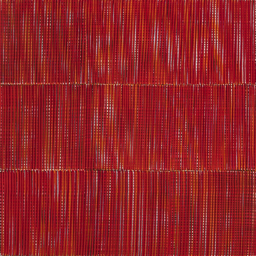 Nikola Dimitrov, DreiKlang X, 2023, Pigmente, Bindemittel auf Leinwand, 60 × 60 cm