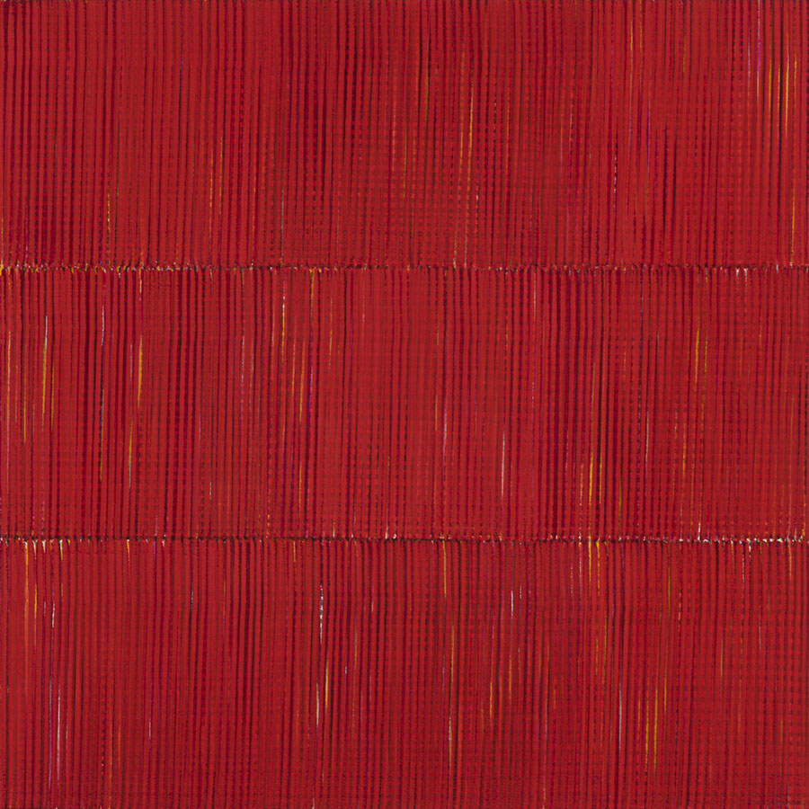 Nikola Dimitrov, DreiKlang XI, 2023, Pigmente, Bindemittel auf Leinwand, 60 × 60 cm