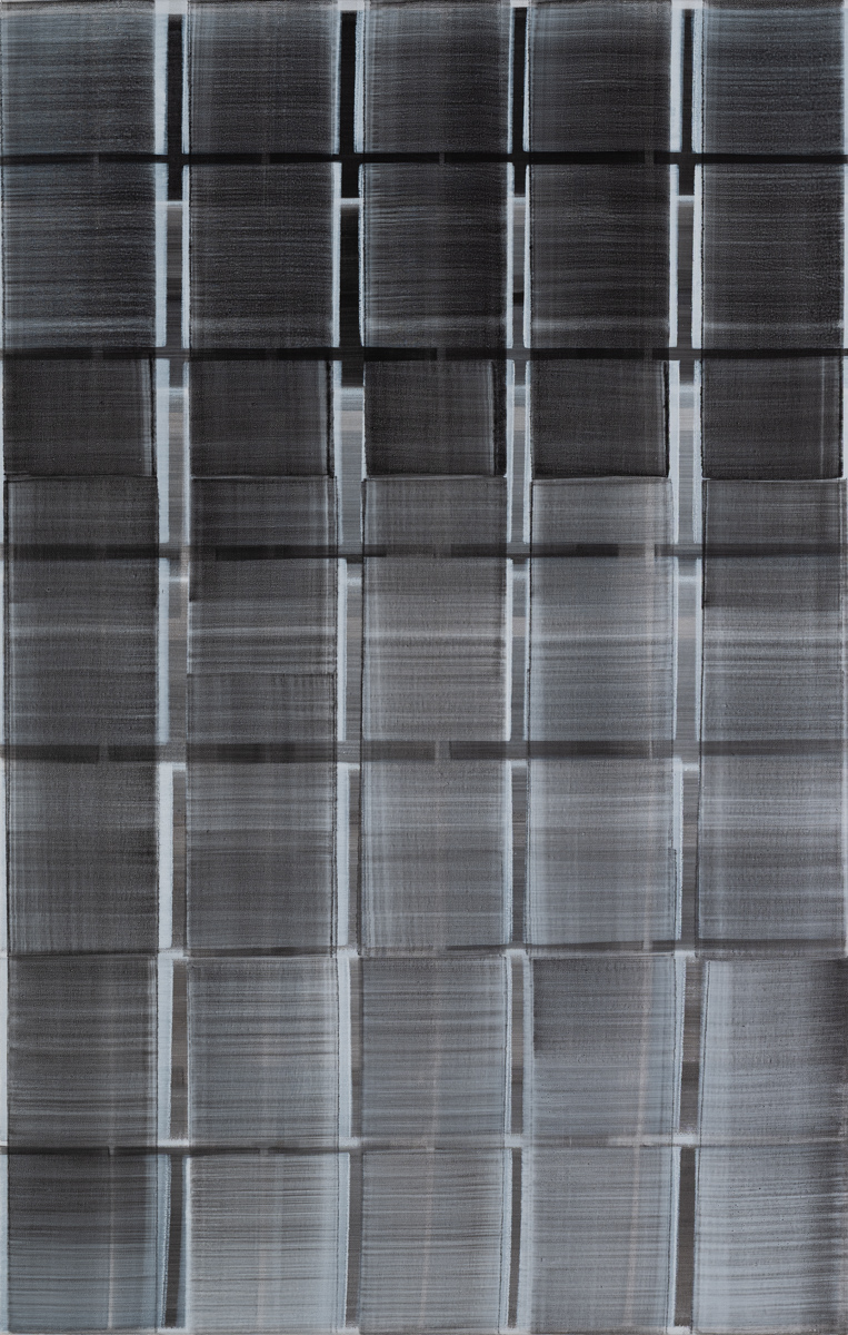 Nikola Dimitrov, 2025, Pigmente, Bindemittel auf Leinwand, 110 x 70 cm