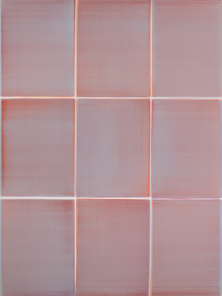 Nikola Dimitrov, 2025, Pigmente, Bindemittel auf Leinwand, 120 x 90 cm