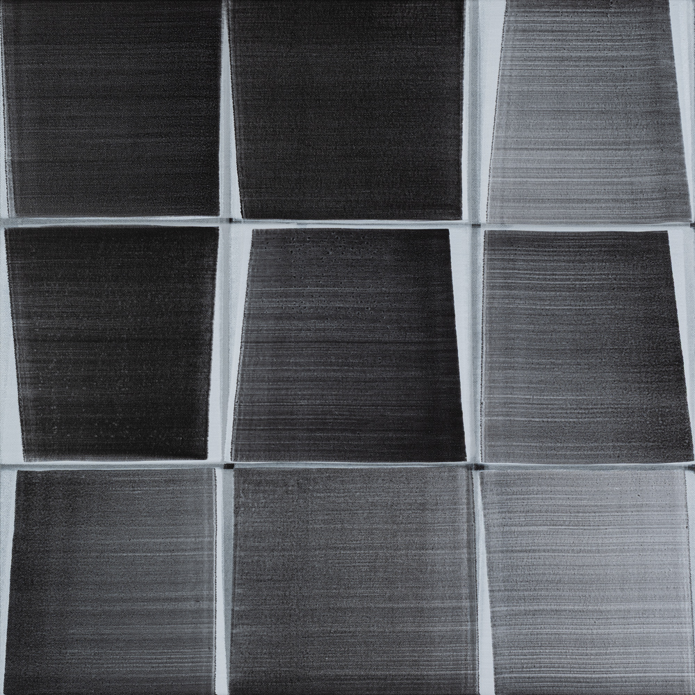 Nikola Dimitrov, 2025, Pigmente, Bindemittel auf Leinwand, 60 x 60 cm