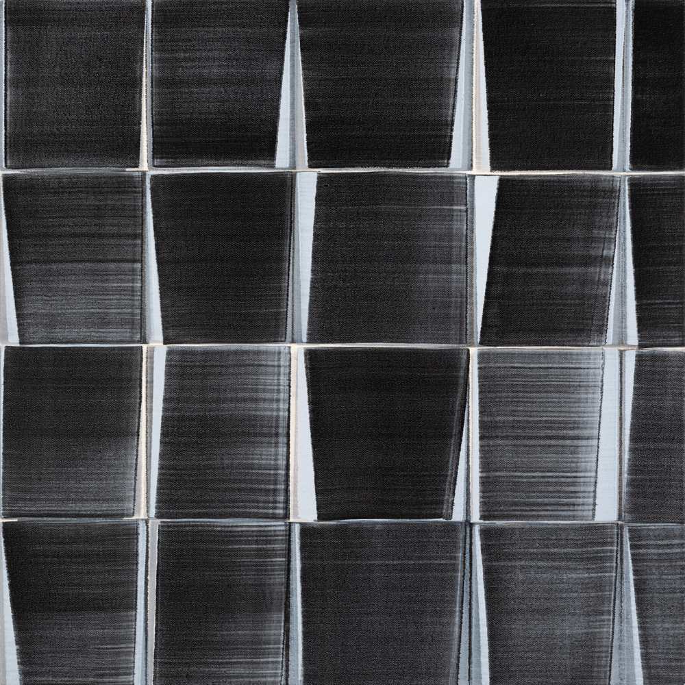 Nikola Dimitrov, 2025, Pigmente, Bindemittel auf Leinwand, 60 x 60 cm