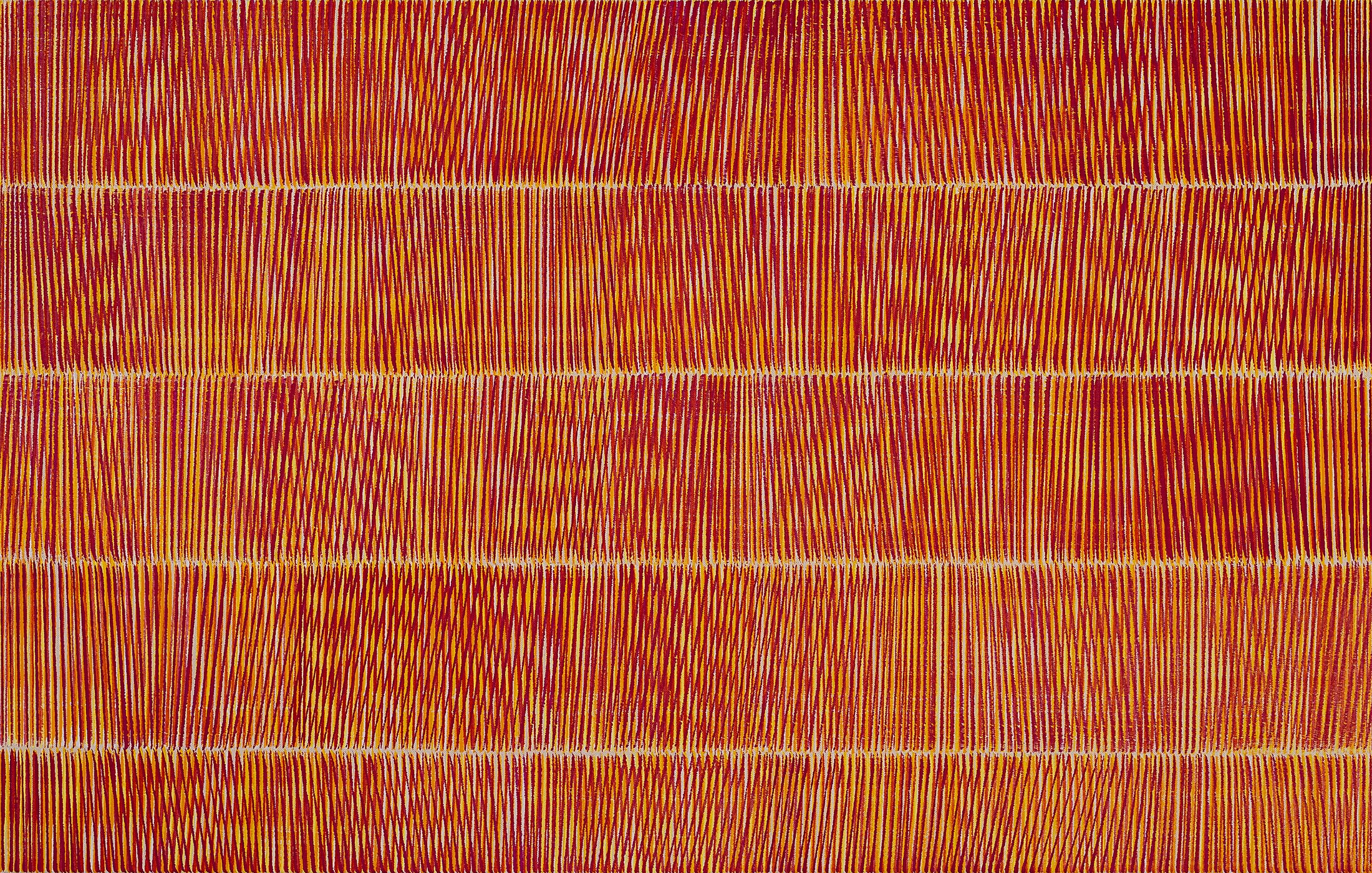 Nikola Dimitrov, 2025, Pigmente, Bindemittel auf Leinwand, 70 x 110 cm