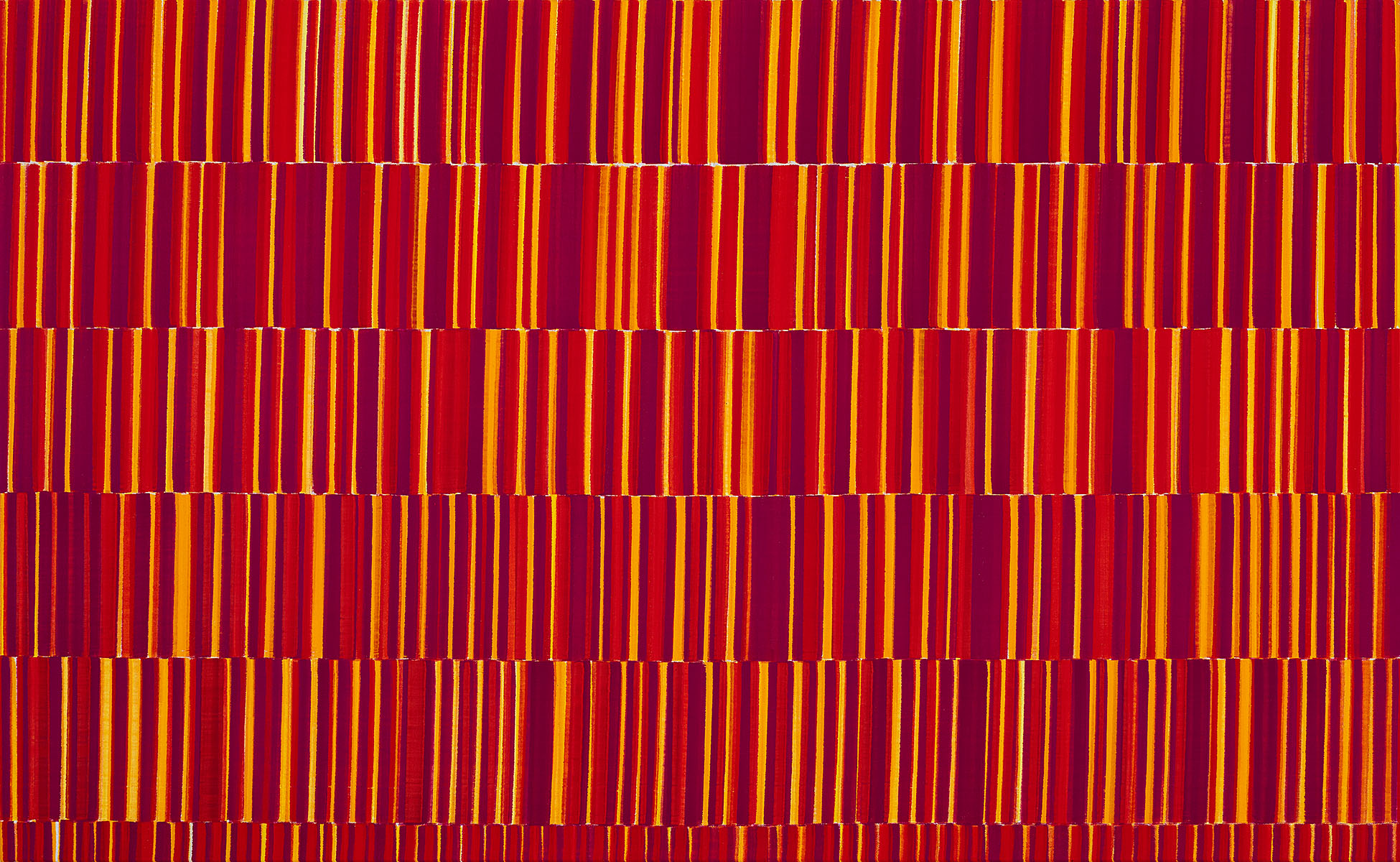 Nikola Dimitrov, 2025, Pigmente, Bindemittel auf Leinwand, 80 x 130 cm