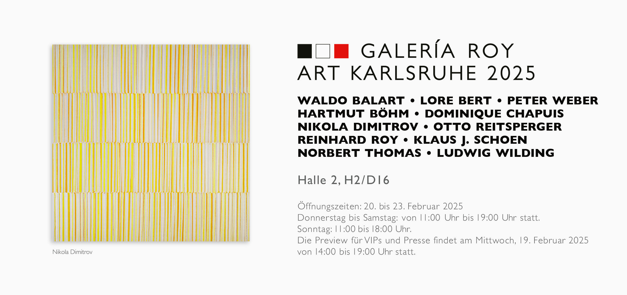 ART KARLSRUHE 2025 / GALERÍA ROY, Felanitx / Mallorca (E)