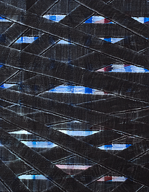 Nikola Dimitrov, Winterreise II - Wasserfluth, 2013, Pigment, Bindemittel, Lösungsmittel auf Bütten, 22 x 17 cm
