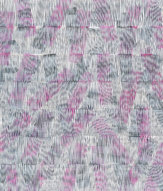 Nikola Dimitrov, KlangRäume, 2014, Pigment, Bindemittel, Lösungsmittel auf Bütten, 105,5 x 89 cm
