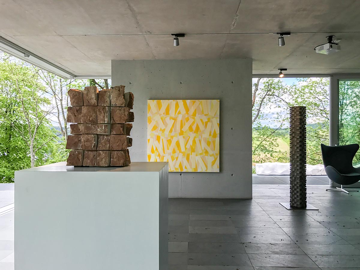 Nikola Dimitrov / Malerei und Pi Ledergerber / Skulpturen im Contemporaneum / Galerie für moderne Kunst